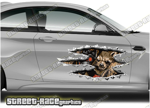 465 Ripped Metal PAIR