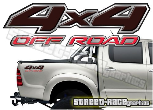 4x4 OFFROAD sticker pair 002 (190mm)