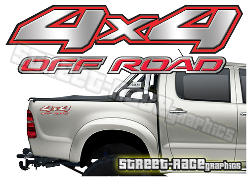 4x4 OFFROAD sticker pair 003 (190mm)
