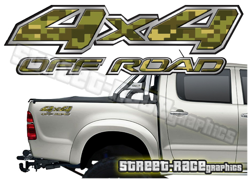 4x4 OFFROAD sticker pair 004 (190mm)
