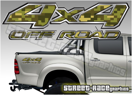 4x4 OFFROAD sticker pair 004A (290mm)
