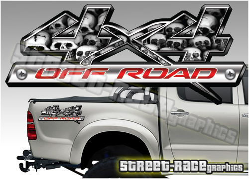 4x4 OFFROAD sticker pair 012 (290mm)