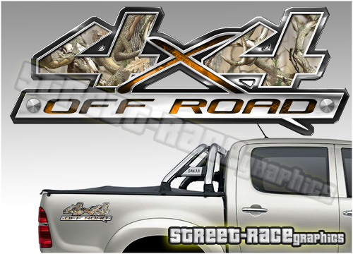 4x4 OFFROAD sticker pair 014 (290mm)