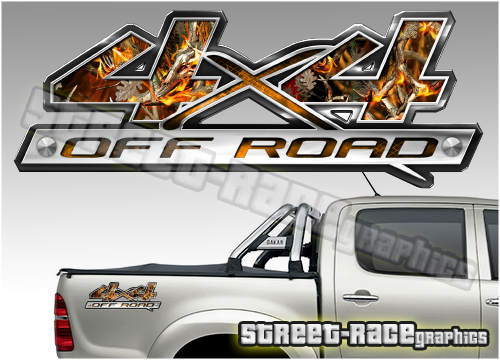 4x4 OFFROAD sticker pair 016 (290mm)