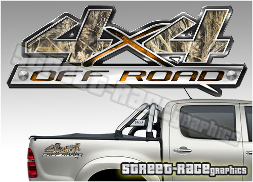 4x4 OFFROAD sticker pair 017 (290mm)