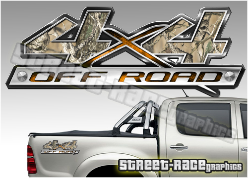 4x4 OFFROAD sticker pair 018 (290mm)