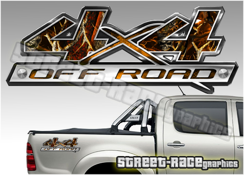 4x4 OFFROAD sticker pair 019 (290mm)