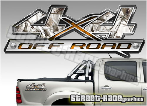 4x4 OFFROAD sticker pair 020 (290mm)