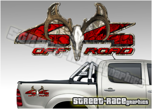 4x4 OFFROAD sticker pair 022 (290mm)