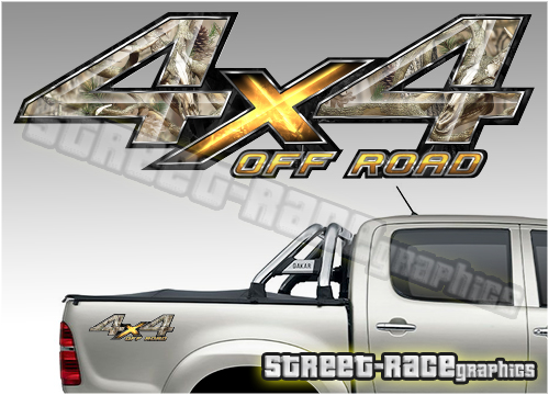 4x4 OFFROAD sticker pair 029 (290mm)