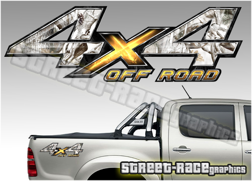 4x4 OFFROAD sticker pair 031 (290mm)