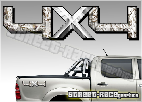 4x4 OFFROAD sticker pair 037 (290mm)