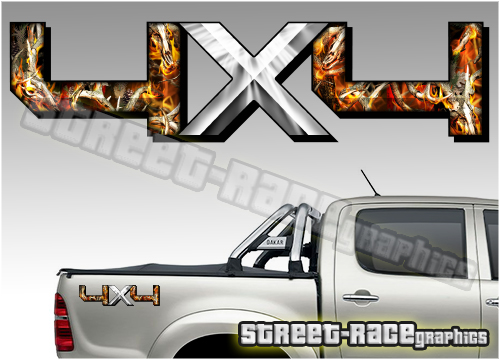 4x4 OFFROAD sticker pair 038 (290mm)