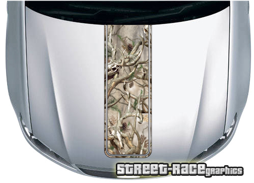4x4 truck bonnet stripe 3515 - Buck camouflage