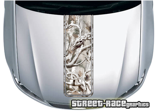 4x4 truck bonnet stripe 3517 - Snow Buck camouflage