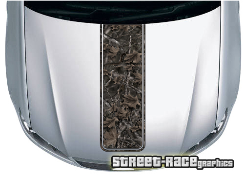 4x4 truck bonnet stripe 3519 - Woodland Ghost camouflage