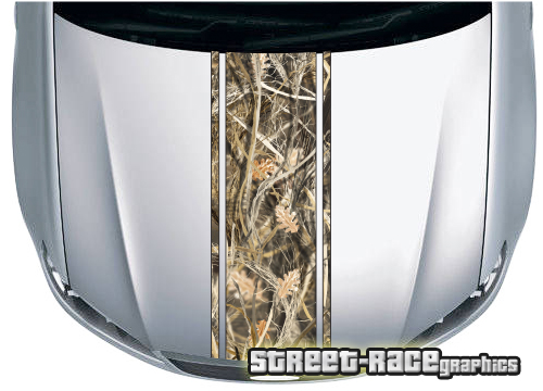 4x4 truck bonnet stripe 3528 - Grassland camouflage