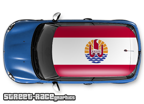 508 - French Polynesia flag roof wrap