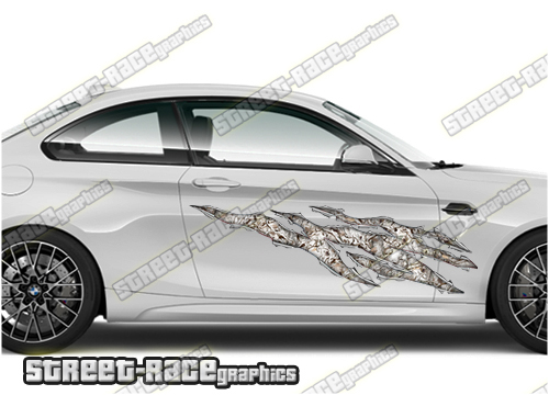 527 Ripped Metal PAIR