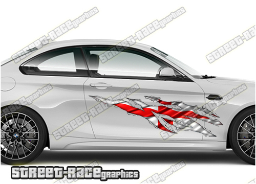 543 Ripped Metal PAIR