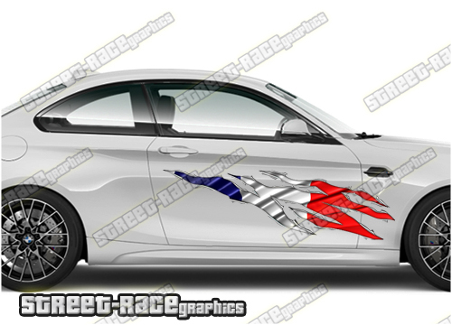 544 Ripped Metal PAIR