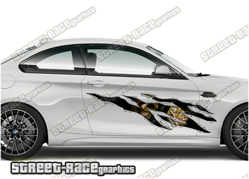 565 Ripped Metal PAIR