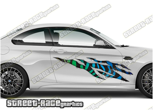 582 Ripped Metal PAIR