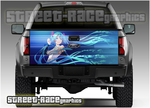 604 - Tailgate wrap (Anime girl)