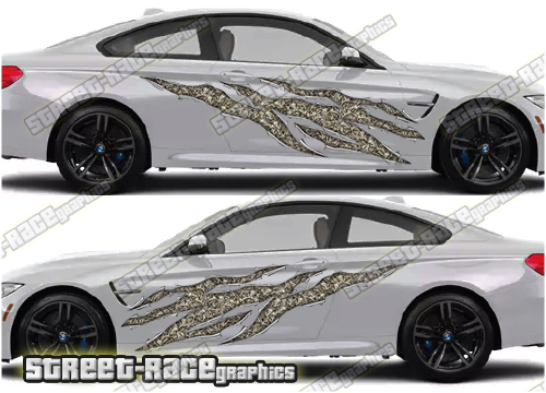 621 Ripped Metal PAIR