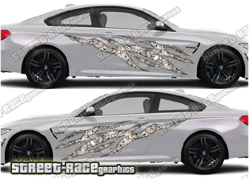 627 Ripped Metal PAIR