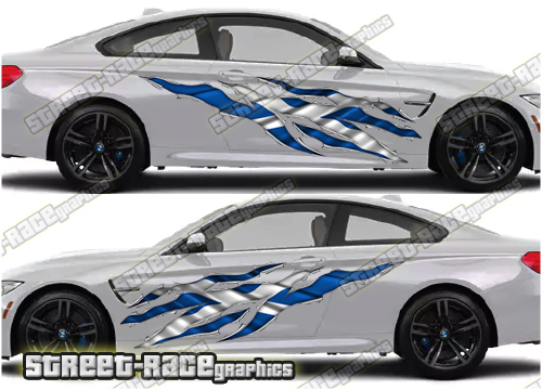 649 Ripped Metal PAIR