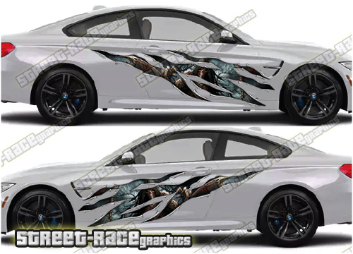 664 Ripped Metal PAIR