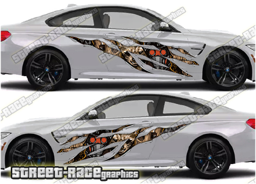 673 Ripped Metal PAIR