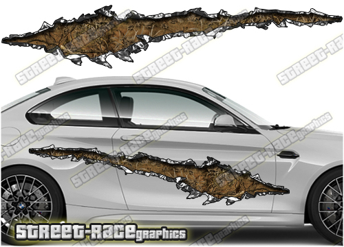 702 Ripped Metal PAIR