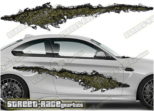 703 Ripped Metal PAIR