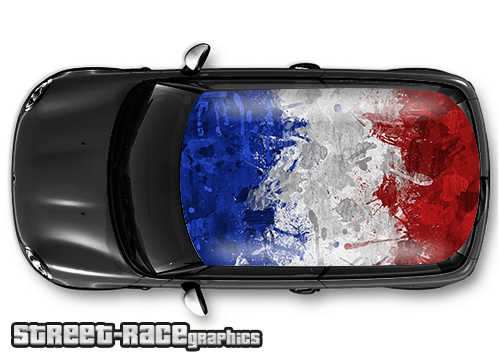 704 - French flag roof wrap