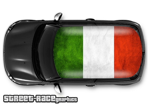 705 - Italia flag roof wrap