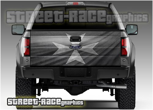705 - Tailgate wrap (Maltese Cross flag)