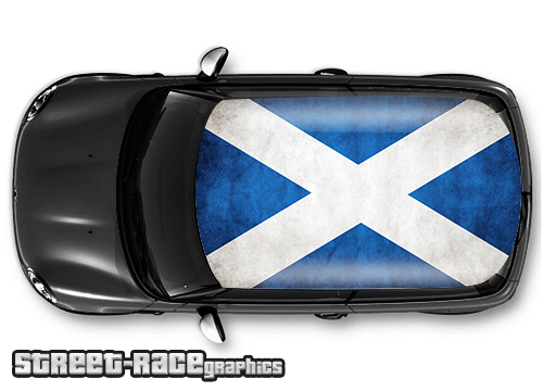 709 - Scotland flag roof wrap