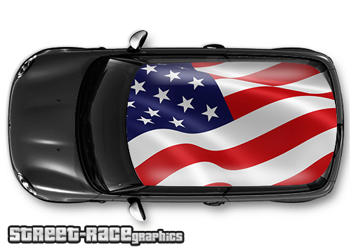 710 - USA flag roof wrap