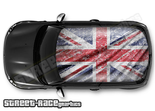 714 - United Kingdom Union Jack flag roof wrap