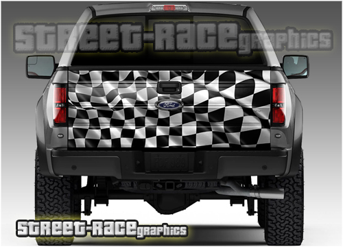 714 - Tailgate wrap (Chequered flag)