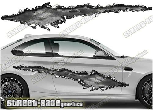 715 Ripped Metal PAIR