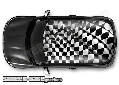 718 - Chequered flag roof wrap