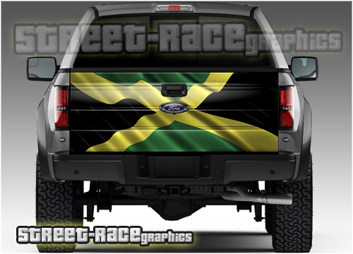 720 - Tailgate wrap (Jamaica flag)