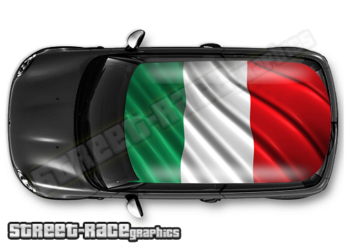723 - Italia flag roof wrap
