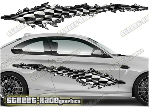 723 Ripped Metal PAIR