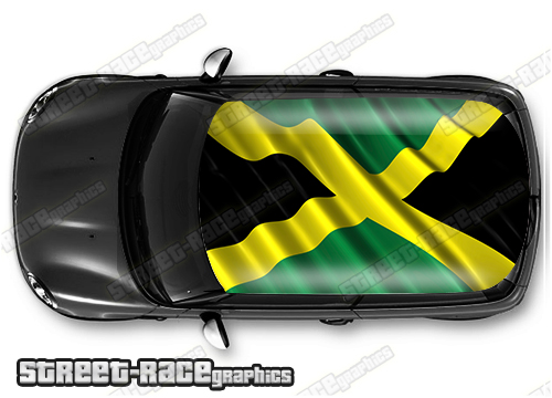 724 - Jamaica flag roof wrap