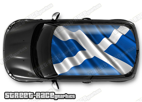 725 - Scotland flag roof wrap