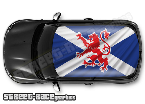 726 - Scotland flag roof wrap